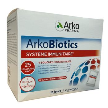 Arkobiotics système immunitaire Arko Pharma - boite de 15 sachets