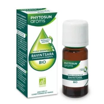 Huile Essentielle Ravintsara bio Phytosun Arôms - flacon de 10ml