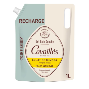 Recharge gel bain douche éclat de mimosa Rogé Cavaillès - éco-recharge de 1L