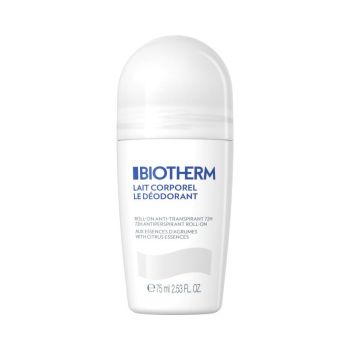 Déodorant lait corporel Biotherm - roll-on de 75ml 