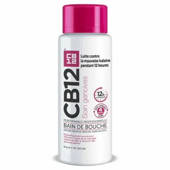 CB12 Bain de bouche soin gencives arôme menthe fraîche - flacon de 500ml