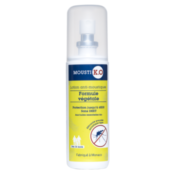 Mousti K.O lotion anti-moustiques formule végétale Marque Verte - spray de 75ml