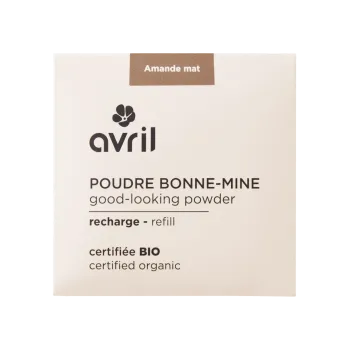 Poudre bonne-mine amande mat Avril - recharge de 11g