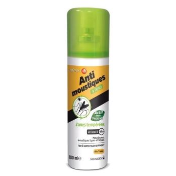 Expert 1.2.3 spray répulsif anti- moustiques et tiques zones tempérées Novodex - spray de 100ml