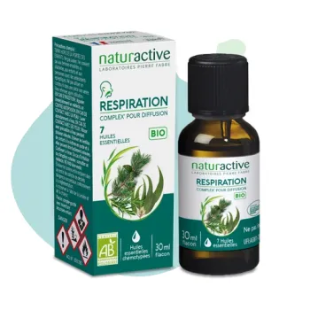 Complex' respiration pour diffusion 7 huiles essentielles Naturactive - flacon de 30ml