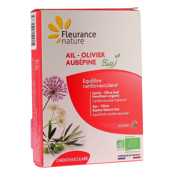 Ail olivier aubépine bio Fleurance nature - boîte de 60 comprimés 