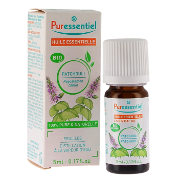 Huile essentielle Patchouli bio Puressentiel - flacon compte-goutte de 5ml