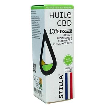 Huile CBD 10% poire-vanille Stilla - flacon-pipette de 10ml