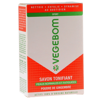 Savon tonifiant Vegebom - pain de 100g