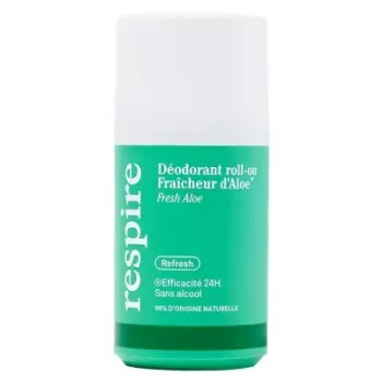 Déodorant fraîcheur d'aloe Respire - roll-on de 50ml