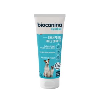 Shampoing poils courts chien et chat Biocanina - tube de 200 ml
