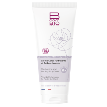 Crème corps hydratante et raffermissante BcomBIO - tube de 200 ml