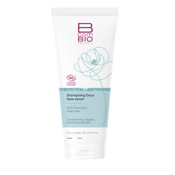 Shampoing doux sans savon BcomBIO - tube de 200ml