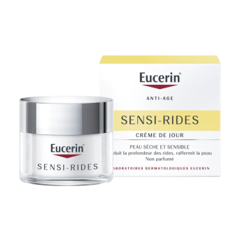 Sensi-Rides Crème de jour peau sèche Eucerin - pot de 50 ml