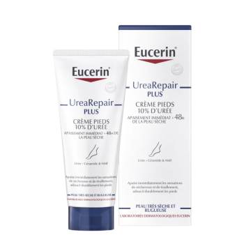 UreaRepair Plus crème pieds 10% d'urée Eucerin - tube de 100 ml