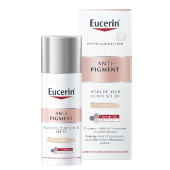 Soin de jour teinté light anti-pigment SPF30 Eucerin - flacon de 50 ml