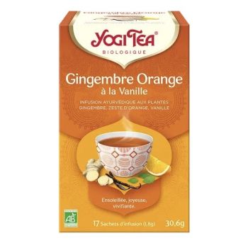 Yogi Tea Gingembre orange vanille BIO - 17 infusettes