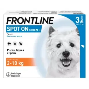 Frontline Spot One chiens 2-10 kg - 3 pipettes de 0,67ml