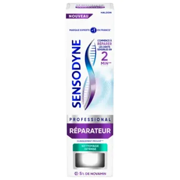 Dentifrice Professional réparateur nettoyage intense Sensodyne - tube de 75ml