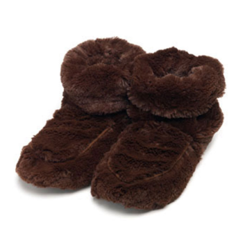 Warmies boots bouillottes grain de millet micro-ondable Soframar - 1 paire de chaussons