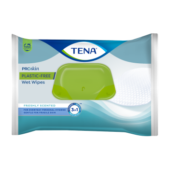 Wet wipes Lingettes imprégnées extra douces et épaisses 3 en 1 Tena - paquet de 48 lingettes