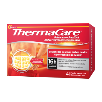 Thermacare patchs auto-chauffants pour le bas du dos Cooper - boîte de 2 patchs auto-chauffants