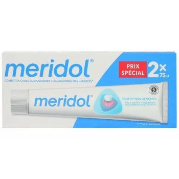 Dentifrice protection gencives Meridol - offre spéciale 2 tubes de 75ml