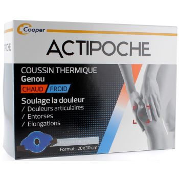 Actipoche Coussin thermique Genou Cooper - boîte de 1 actipoche 20 x 30 cm