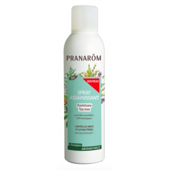 Aromaforce Spray assainissant Ravintsara Tea Tree bio Pranarôm - spray de 150 ml