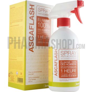Ascaflash spray anti-acariens Zambon - spray pulvérisateur 500 ml