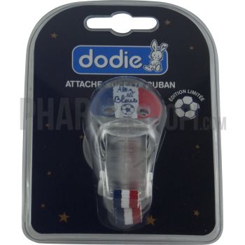 Attache-sucette ruban édition limité foot Dodie - un attache-sucette