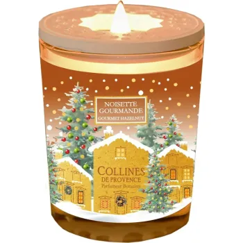 Bougie parfumée Noisette gourmande Collines de Provence - bougie de 180g