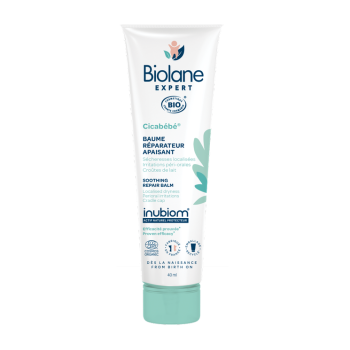 Cicabébé Baume réparateur apaisant bio Biolane Expert - tube de 40ml