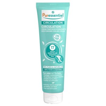 Circulation crème fraiche hydratante Puressentiel - tube de 100 ml