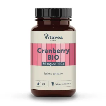 Cranberry bio Vitavea - pot de 30 gélules
