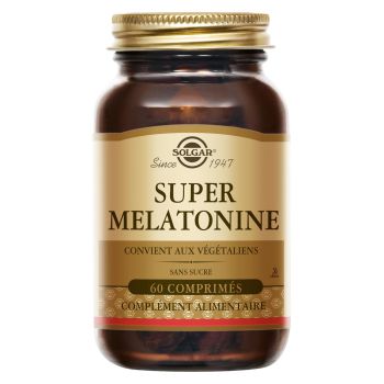 Super mélatonine Solgar - boîte de 60 comprimés