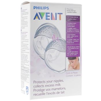 Coquille d'allaitement confort Philips Avent - 6 coquilles d'allaitement