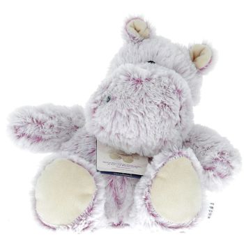 Cozy Peluches Bouillotte Hippopotame Déhoussable Soframar - 1 peluche de 30 cm