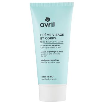 Crème visage et corps bio Avril - tube de 200 ml