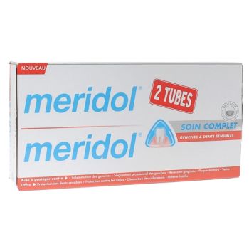 Dentifrice Soin complet Meridol - lot de 2 tubes de 75ml