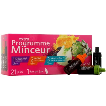 Extra programme minceur 21 jours Milical - boite de 21 doses de 10ml