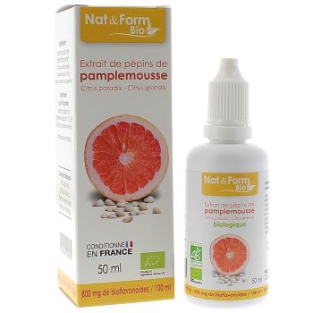 Extrait de pépins de pamplemousse Nat & Form - flacon de 50 ml