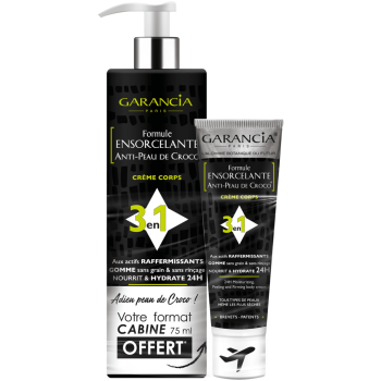 Formule Ensorcelante Anti-Peau de Croco 3 en 1 400 ml + format voyage 75 ml offert Garancia