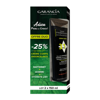 Formule Ensorcelante anti-peau de croco 3 en 1 Garancia - lot de 2x 150 ml