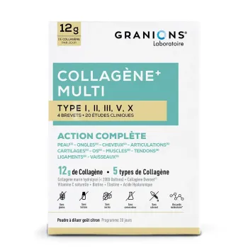 Collagène+ Multi type I-II-III-V-X Granions - pot de 260g