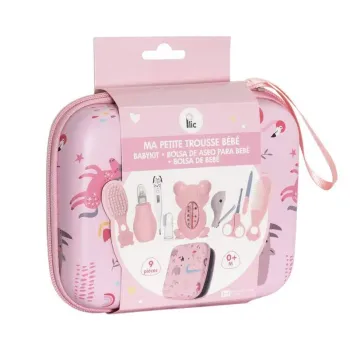 Ma petite trousse bébé trousse de soins rose Plic - une trousse de 9 pièces