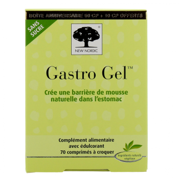 Gastro Gel New Nordic - boîte de 60 comprimés + 10 offerts