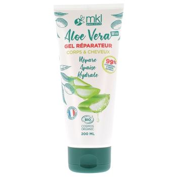 Gel réparateur corps Aloe vera BIO MKL Green Nature - Tube de 200 ml
