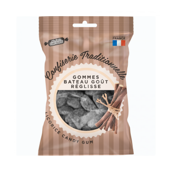 Gommes bateau goût réglisse Ma petite confiserie - sachet de 100 g