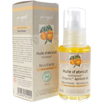 Huile d'Abricot Bio Revivifiante Laboratoire Haut-Ségala - flacon de 50 ml